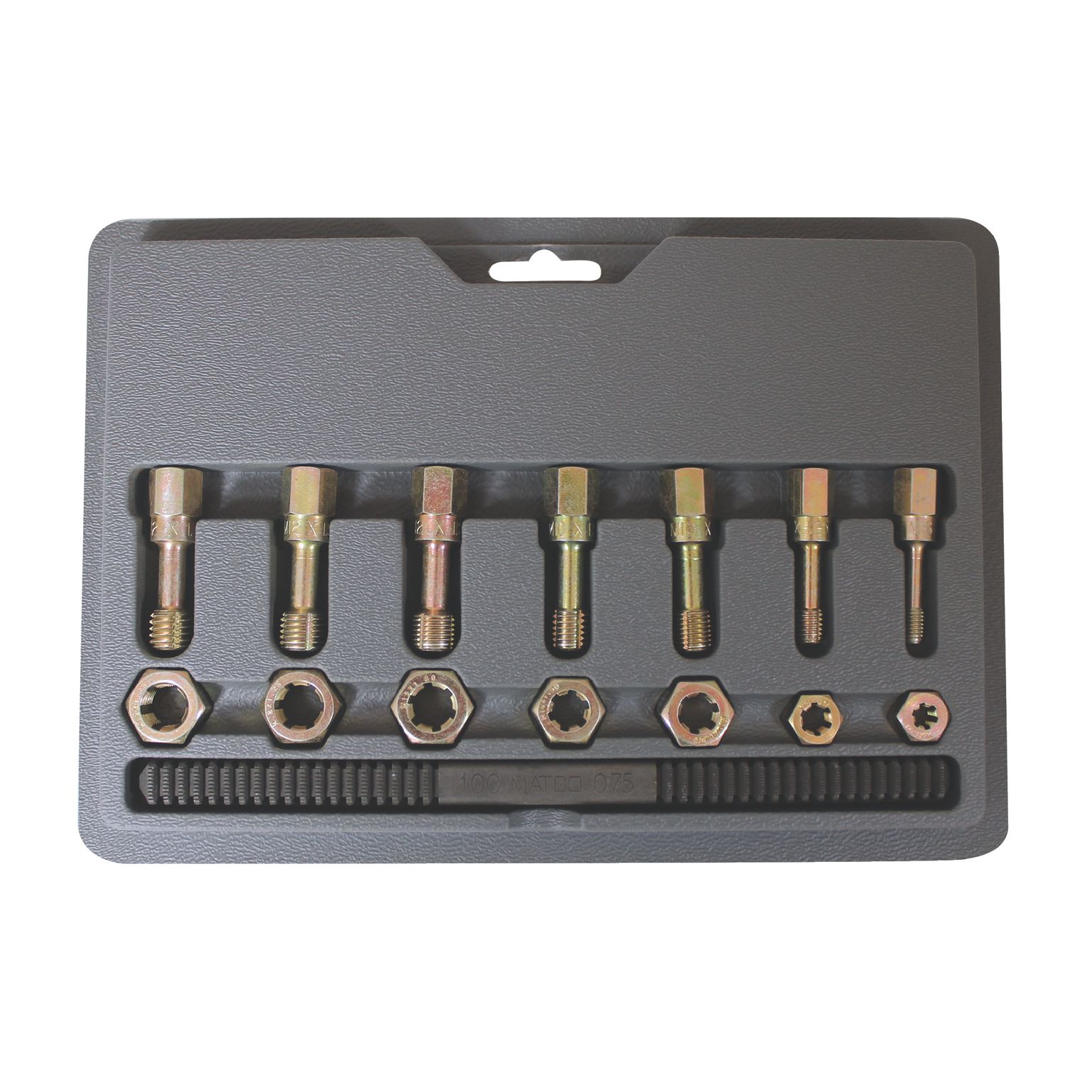 15PCS Metric Thread Chaser Set Thread Repair Taps Dies Tool Thread Restorer  Kit