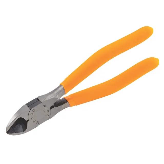 7-1/2" DIAGONAL CUTTING PLIERS - ORANGE