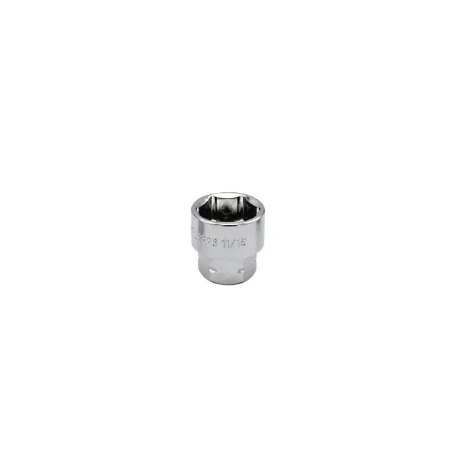3/8" AND 17MM DUAL DRIVE 11/16" SAE 6 POINT LOW PROFILE SOCKET