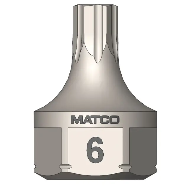 3/8" AND 17MM DUAL DRIVE METRIC OPTI-GRIP HEX BIT 6MM
