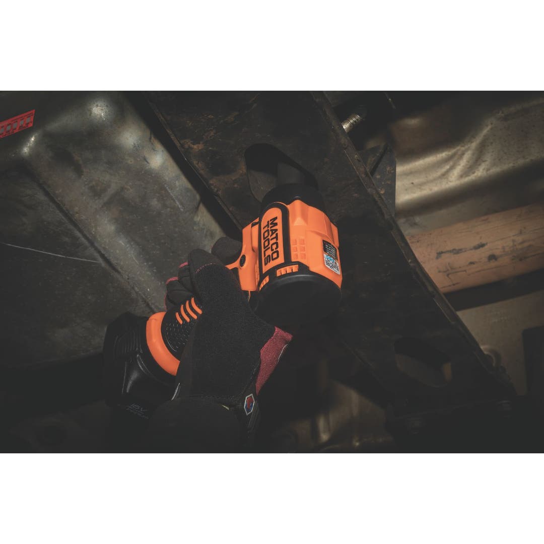 16V CORDLESS INFINIUM™ 3/8" DRIVE STUBBY IMPACT WRENCH KIT ORANGE