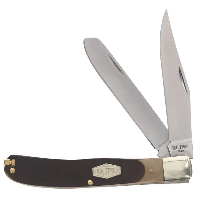OLD TIMER BEARHEAD TRAPPER FOLDING POCKET KNIFE