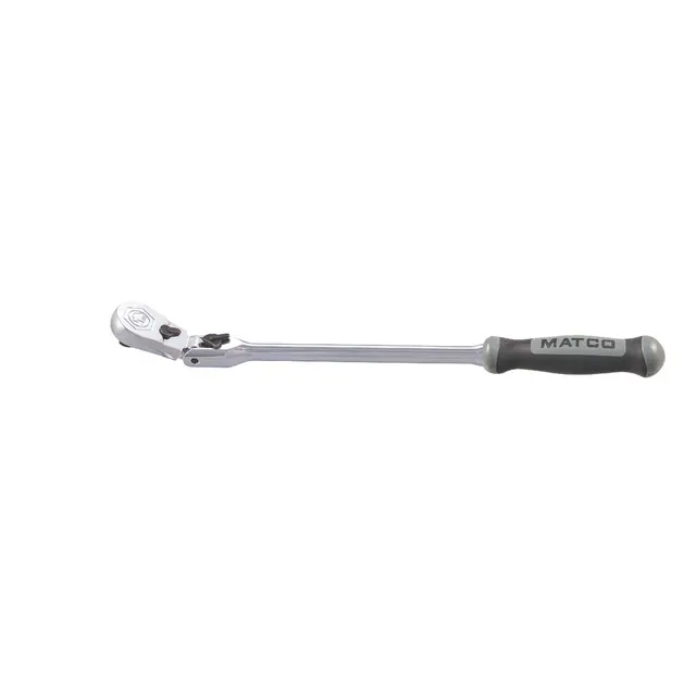 1/4" DRIVE 10-3/4" EIGHTY8 TOOTH LOCKING FLEX RATCHET WITH ERGO HANDLE - SHADOW GRAY