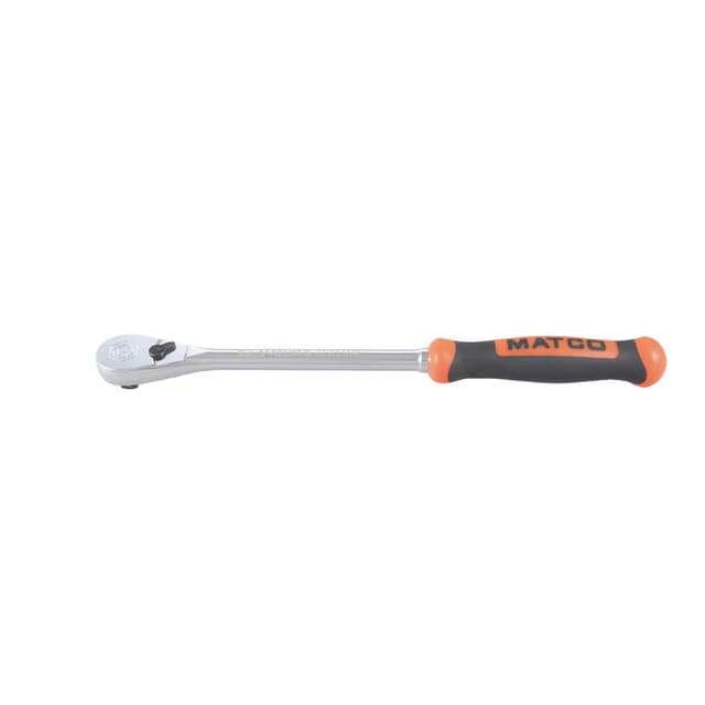3/8" DRIVE 11-3/4" EIGHTY8 TOOTH FIXED RATCHET WITH ERGO HANDLE - ORANGE