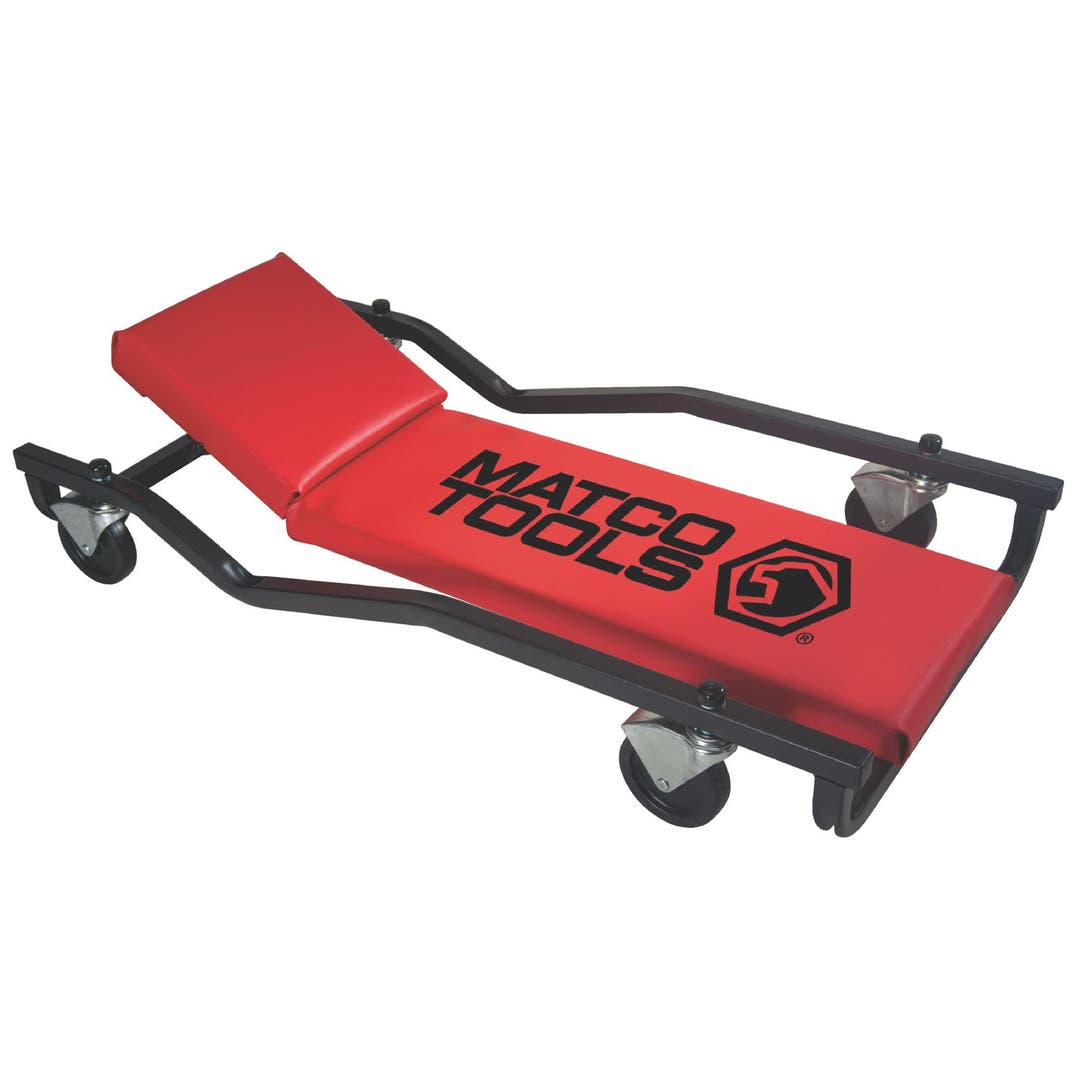 EXTRA WIDE AND LOW CREEPER WITH 3 POSITION ADJUSTABLE HEADREST