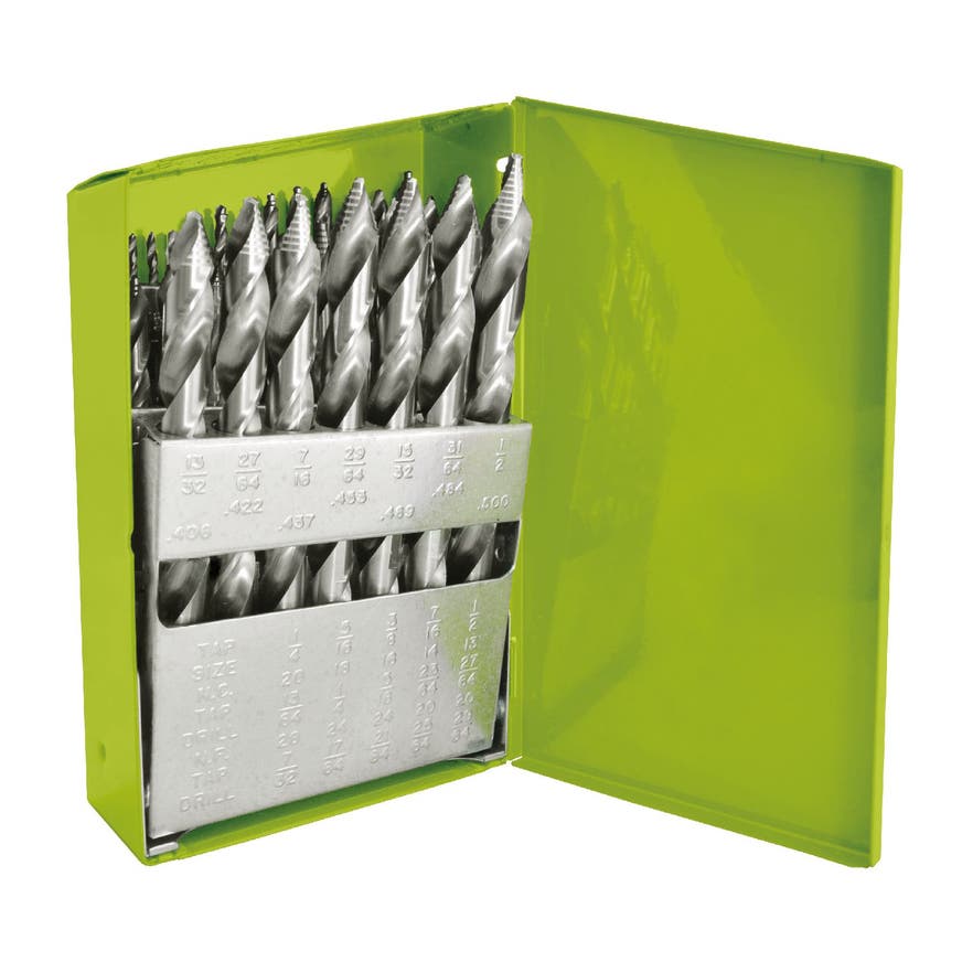 HYPERSTEP HIGHSPEED STEEL REDUCED SHANK DRILL BIT SET, 29 PIECE