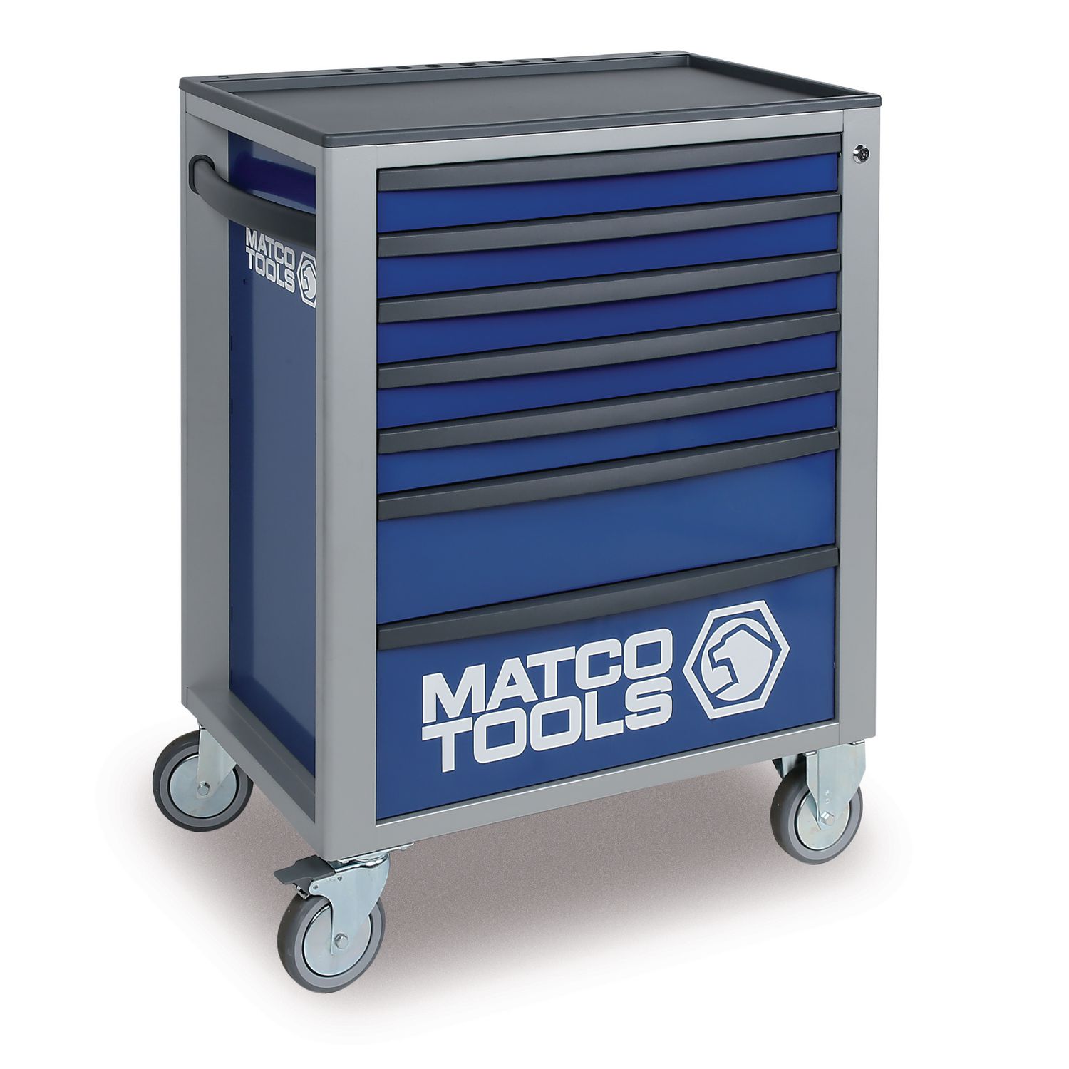 TWO DRAWER SERVICE CART BLUE MSC2-BL