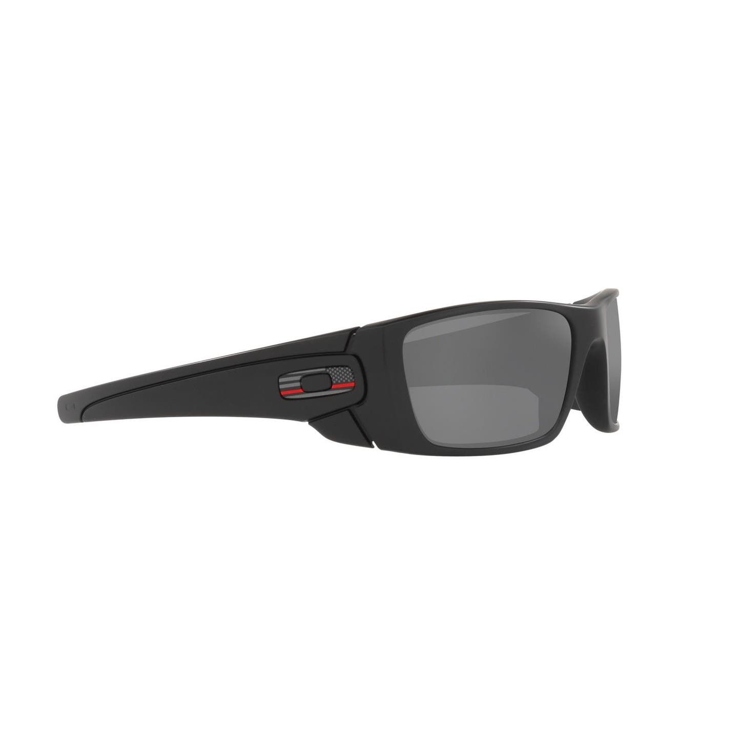 OAKLEY® SI FUEL CELL MATTE BLACK THIN RED LINE WITH PRIZM™ BLACK POLARIZED LENSES