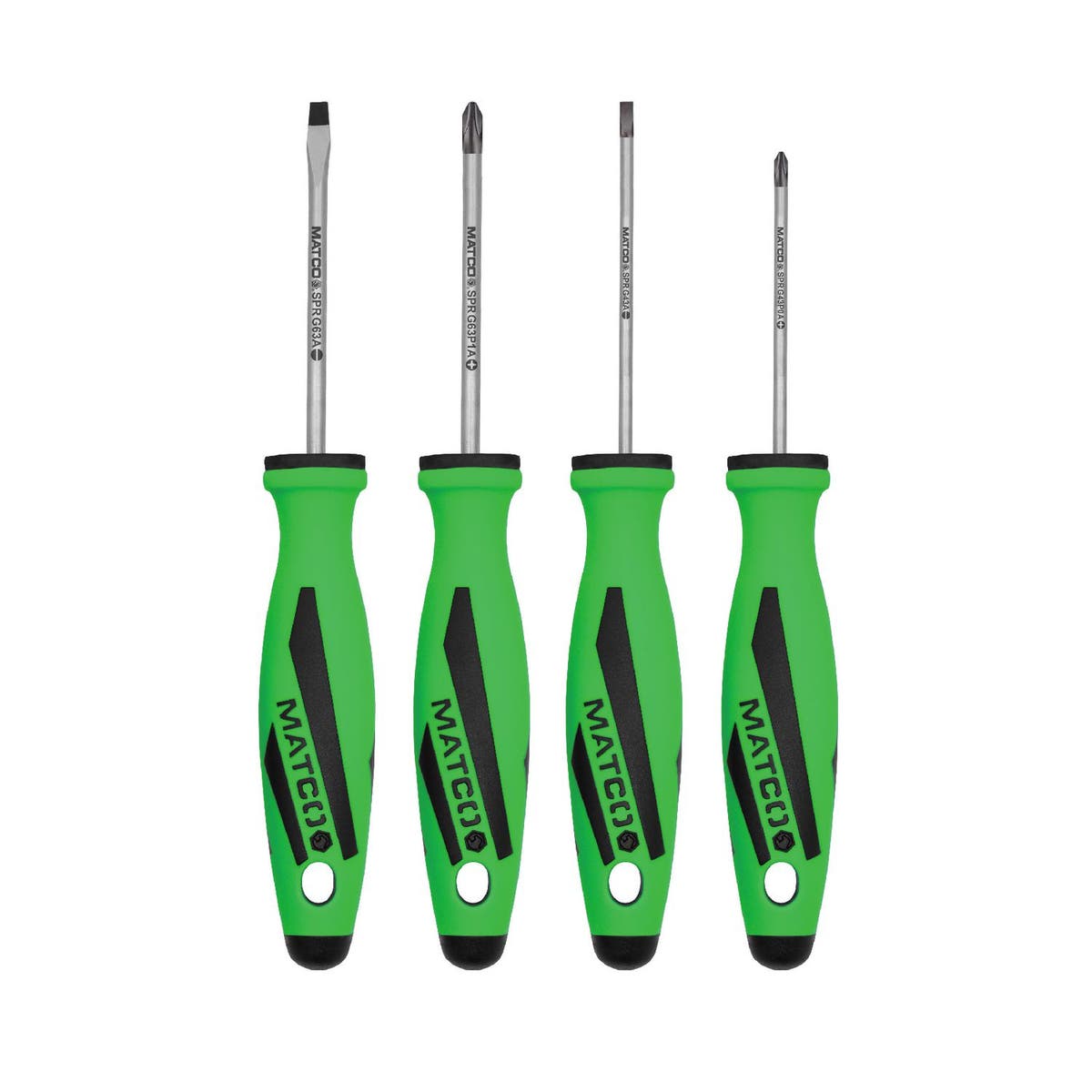 4 PIECE TOP TORQUE II™ PRECISION SCREWDRIVER SET GREEN SPRG4A Matco Tools