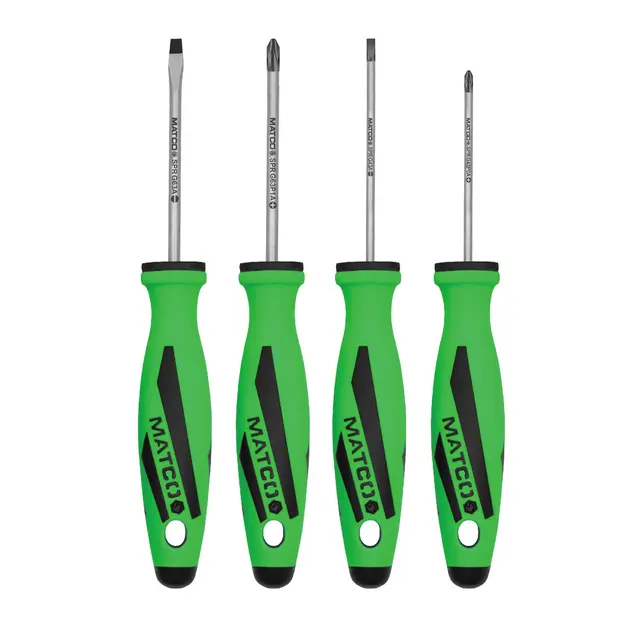 4 PIECE TOP TORQUE II™ PRECISION SCREWDRIVER SET - GREEN