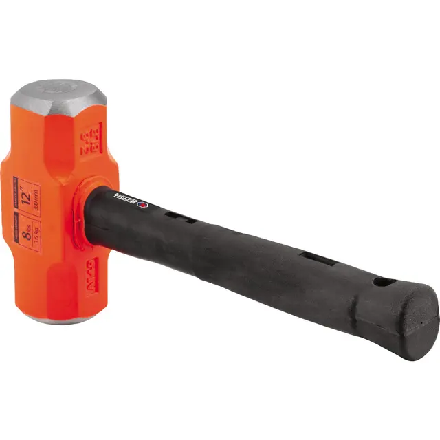 8 LB. SLEDGE HAMMER WITH INDESTRUCTIBLE HANDLE