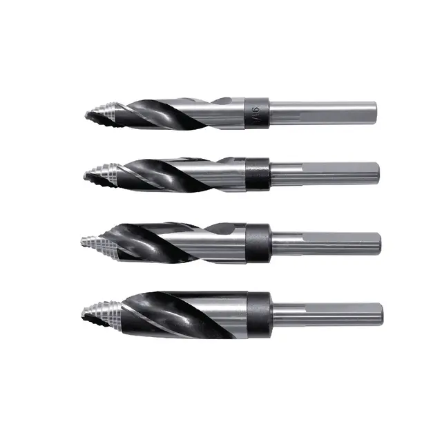 GEN2 HYPER-STEP HIGH-SPEED EXTRA LARGE DRILL BIT SET, 4 PIECE