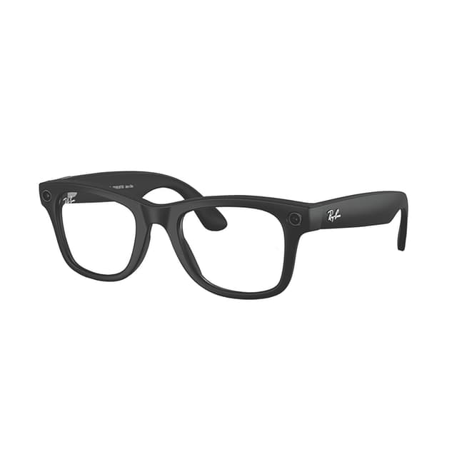 RAY-BAN META AI WAYFARER MATTE BLACK WITH CLEAR LENSES (GEN 2)