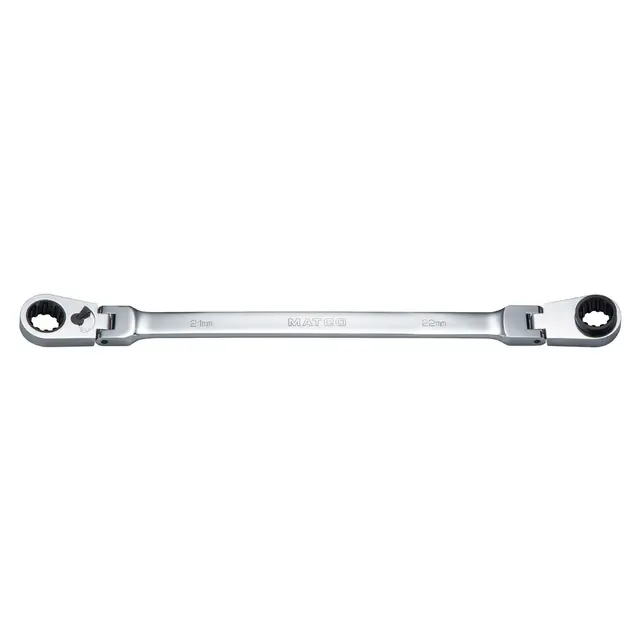 21MM X 22MM REVERSIBLE DOUBLE BOX FLEX RATCHETING WRENCH