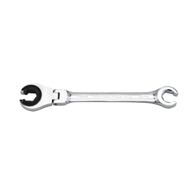 19MM FLEX RATCHETING FLARENUT WRENCH