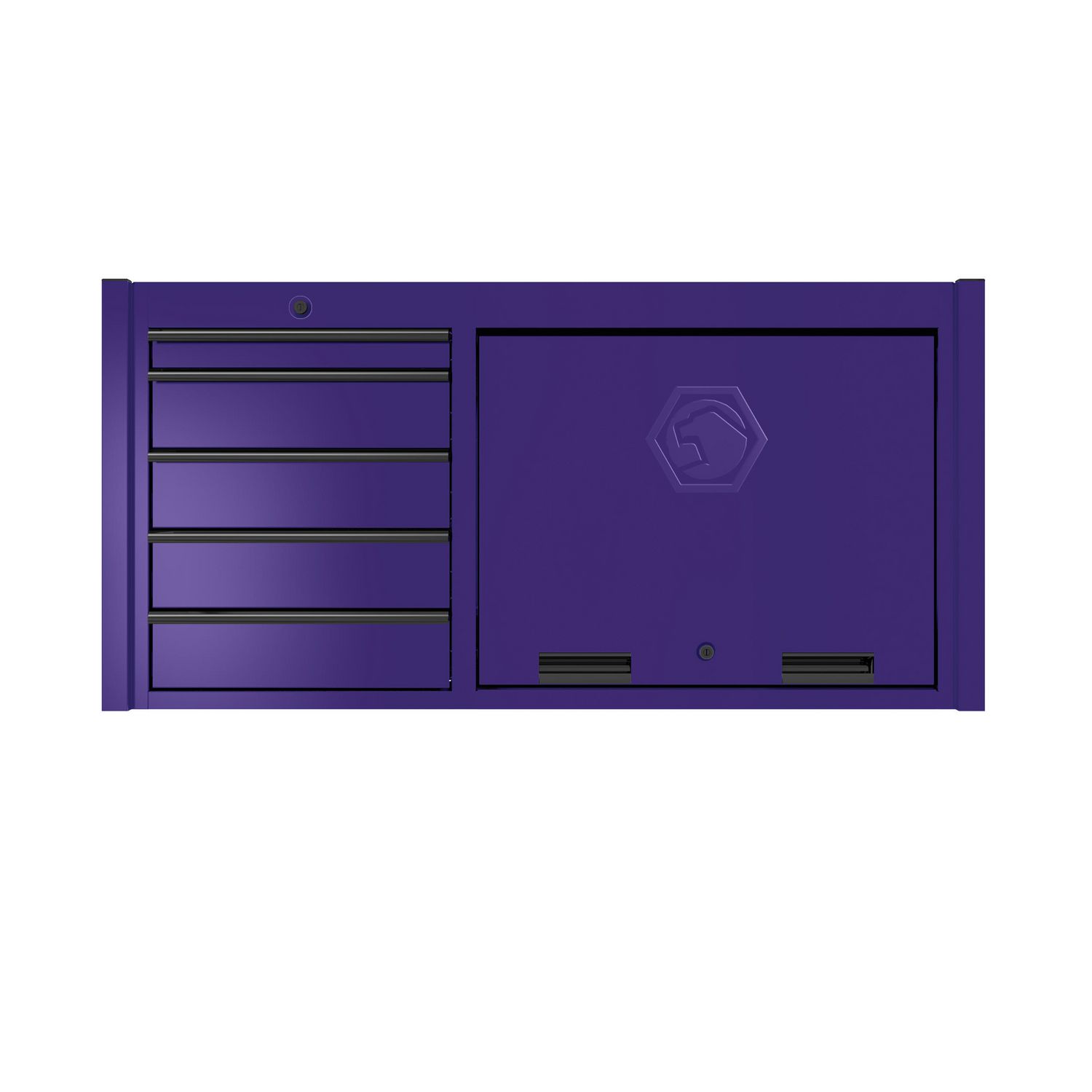 57 x 28 DOUBLE-BAY 4s SERIES TOOLBOX (THUNDERSTORM GRAY/PURPLE)  4228TB-TTP