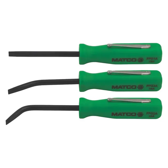 3 PIECE POCKET PRY BAR SET - GREEN