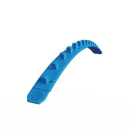 3/8" 14 POST MAGNETIC SOCKET RAIL - BLUE