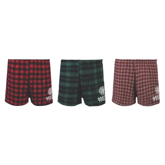 PLAID BOXER SHORTS 3-PACK - XL