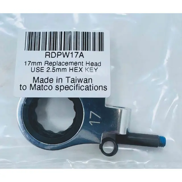 REPLACEMENT HEAD FOR 17MM DRAIN PLUG WRENCH