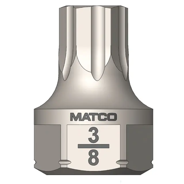 3/8" AND 17MM DUAL DRIVE SAE OPTI-GRIP HEX BIT 3/8"