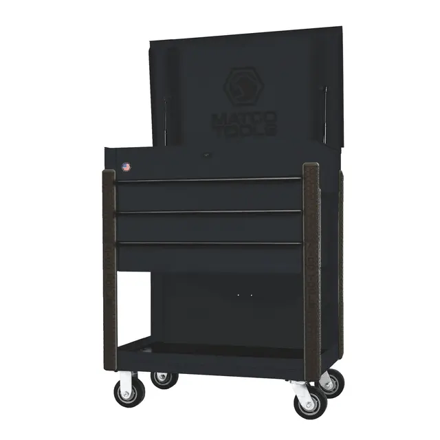 35” x 22” JSC453 ROLLING TOOL CART (OUTLAW BLACK/BLACK)