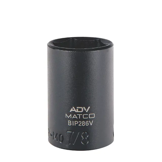 3/8" DRIVE 7/8" SAE 6 POINT MID-LENGTH IMPACT SOCKET