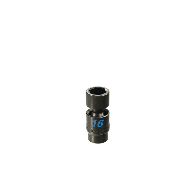 3/8" DRIVE 16MM 6 POINT TORQUE FORCE UNIVERSAL IMPACT SOCKET