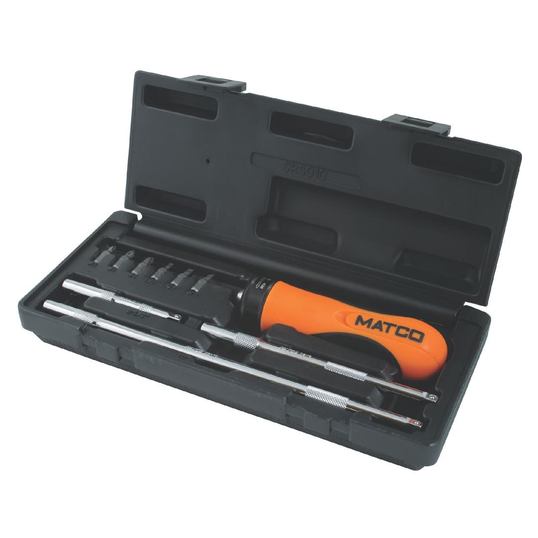 10 PC RATCHETING SCREWDRIVER SET SRSO10 Matco Tools