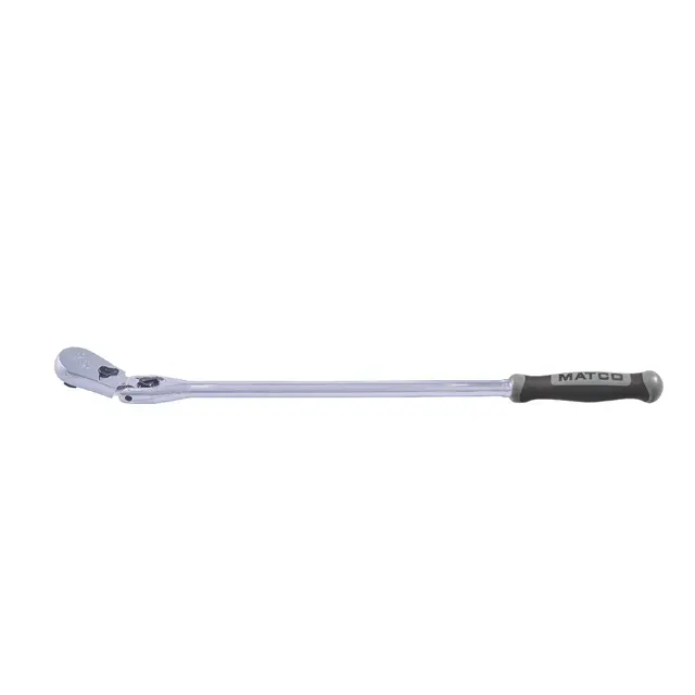 3/8" DRIVE 18-1/2" EIGHTY8 TOOTH LOCKING FLEX RATCHET WITH ERGO HANDLE - SHADOW GRAY