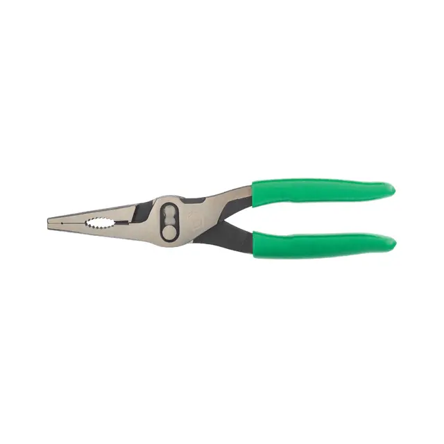 9" LONG NOSE 3-POSITION PLIER - GREEN