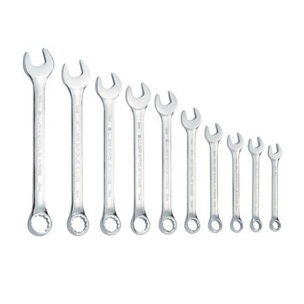 10 PIECE SILVER EAGLE METRIC COMBO WRENCH SET