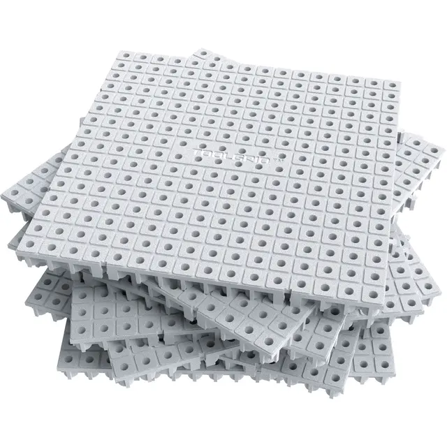 WHITE MODULAR 6" X 6" ORGANIZATION BOARD 16 PIECE