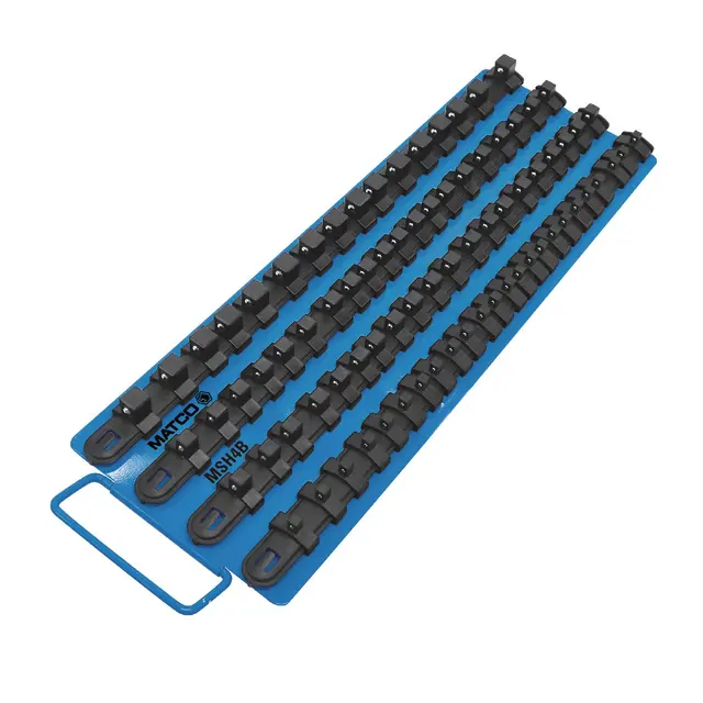 MAGNETIC SOCKET RAIL TRAY FOR 80 SOCKETS - BLUE