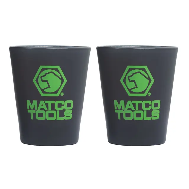 SHOT GLASS SET, GREEN LOGO