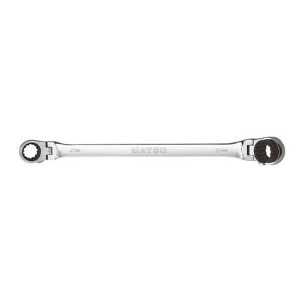 21MM X 24MM REVERSE DOUBLE FLEX RATCHETING WRENCH