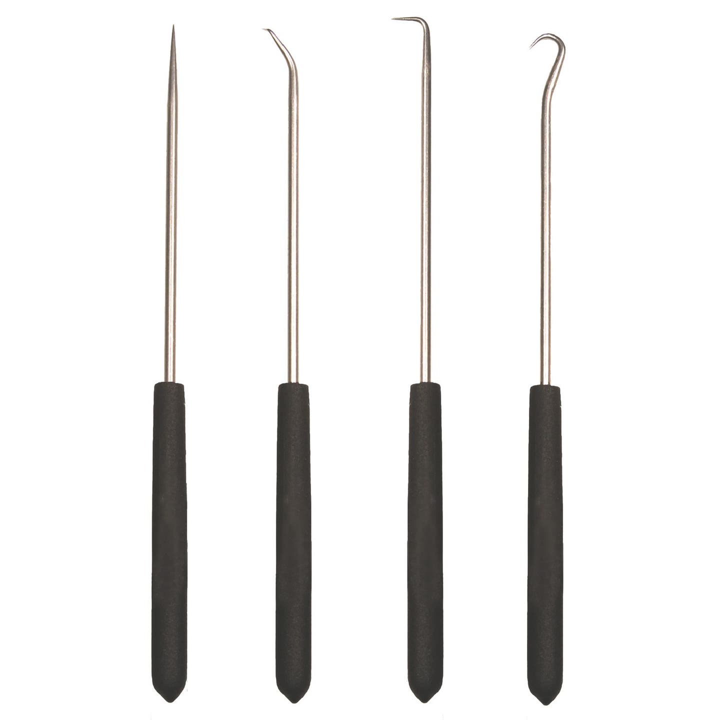 4 PIECE HOOK AND PICK SET WITH CUSHION GRIP