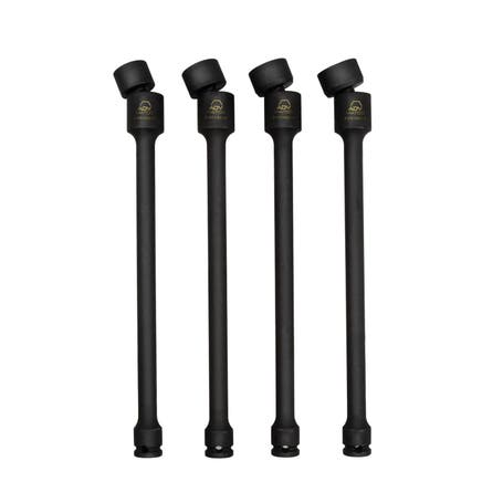 4 PIECE 3/8" DRIVE METRIC 6 POINT ADV IMPACT UNIVERSAL SOCKET EXTENSION SET