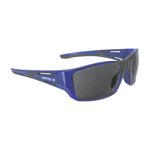 FORCEFLEX SAFETY GLASSES BLUE FULL FRAME WITH SMOKE LENSES