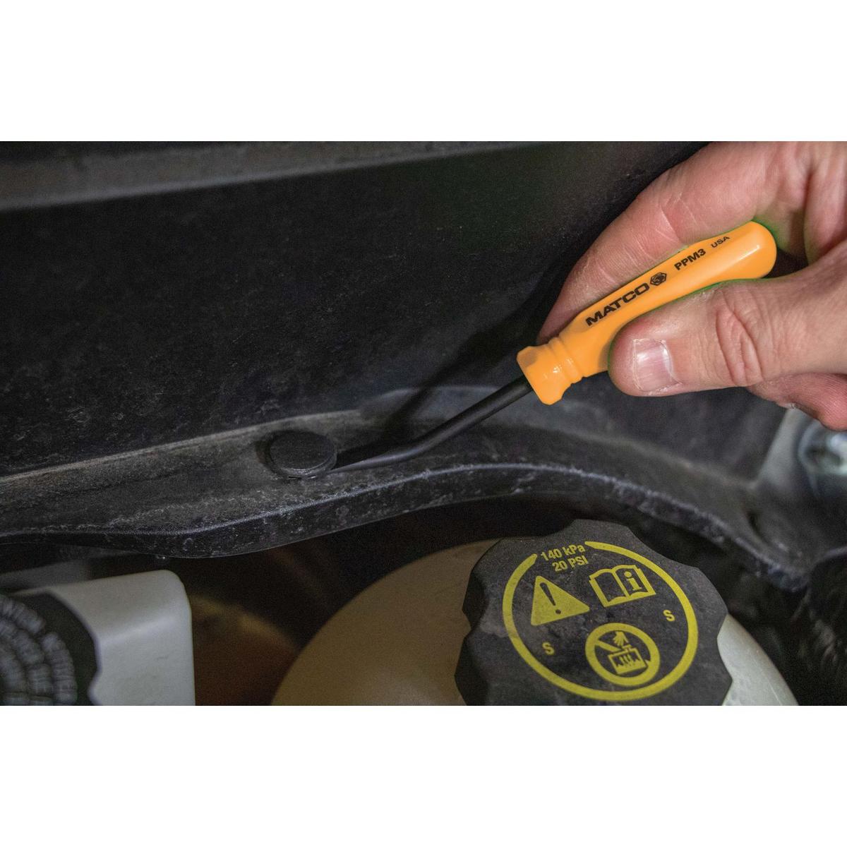 HIVIZ Neon Orange Pocket Pry Bar Set | Light Duty Mini Pry Tool With Pocket Clip | 100+ Uses For Technicians