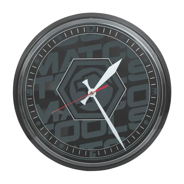 SHADOW GRAY LOGO CLOCK