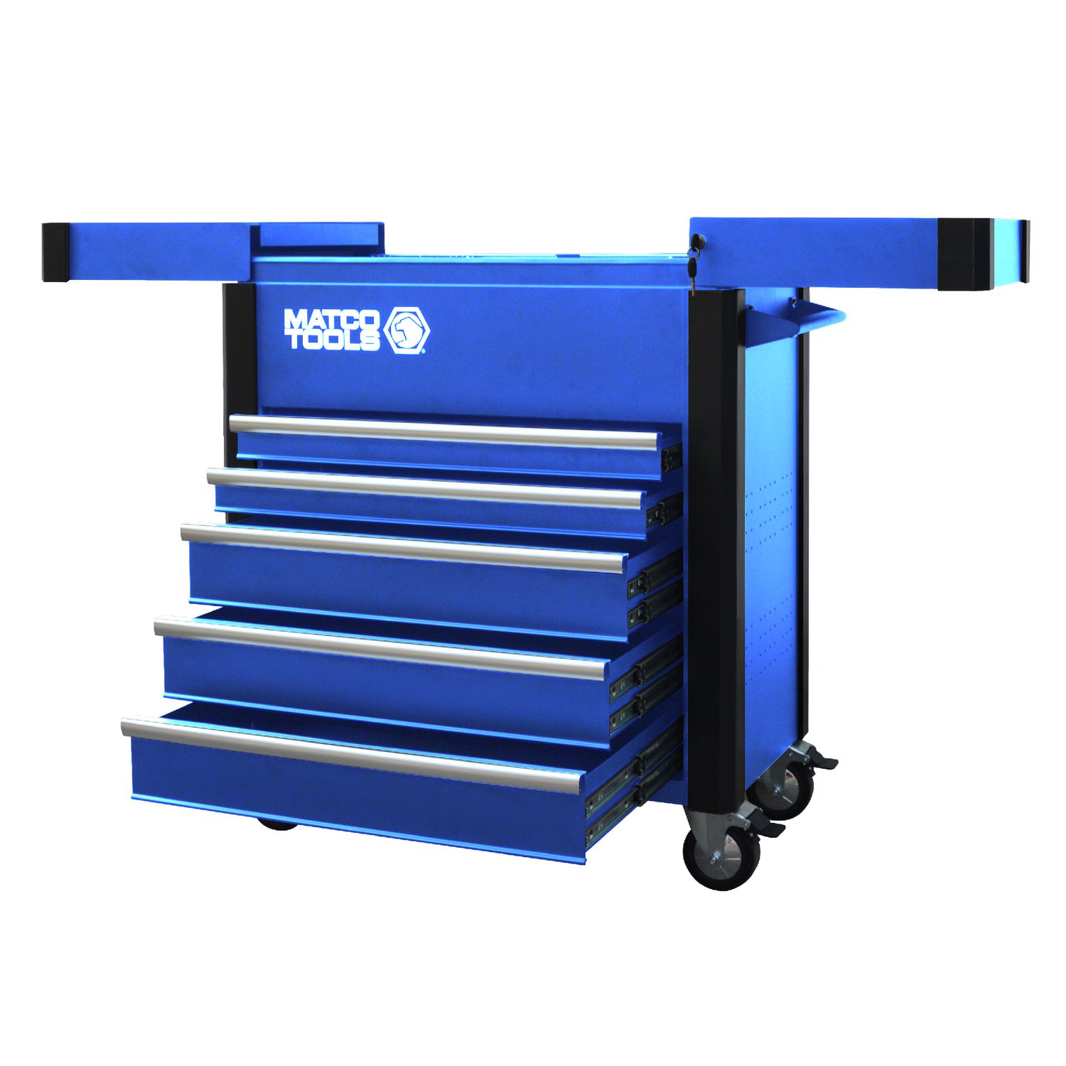 49” x 25” MSC5 Powered Tool Cart (Black/Chrome) MSC5BK | Matco Tools