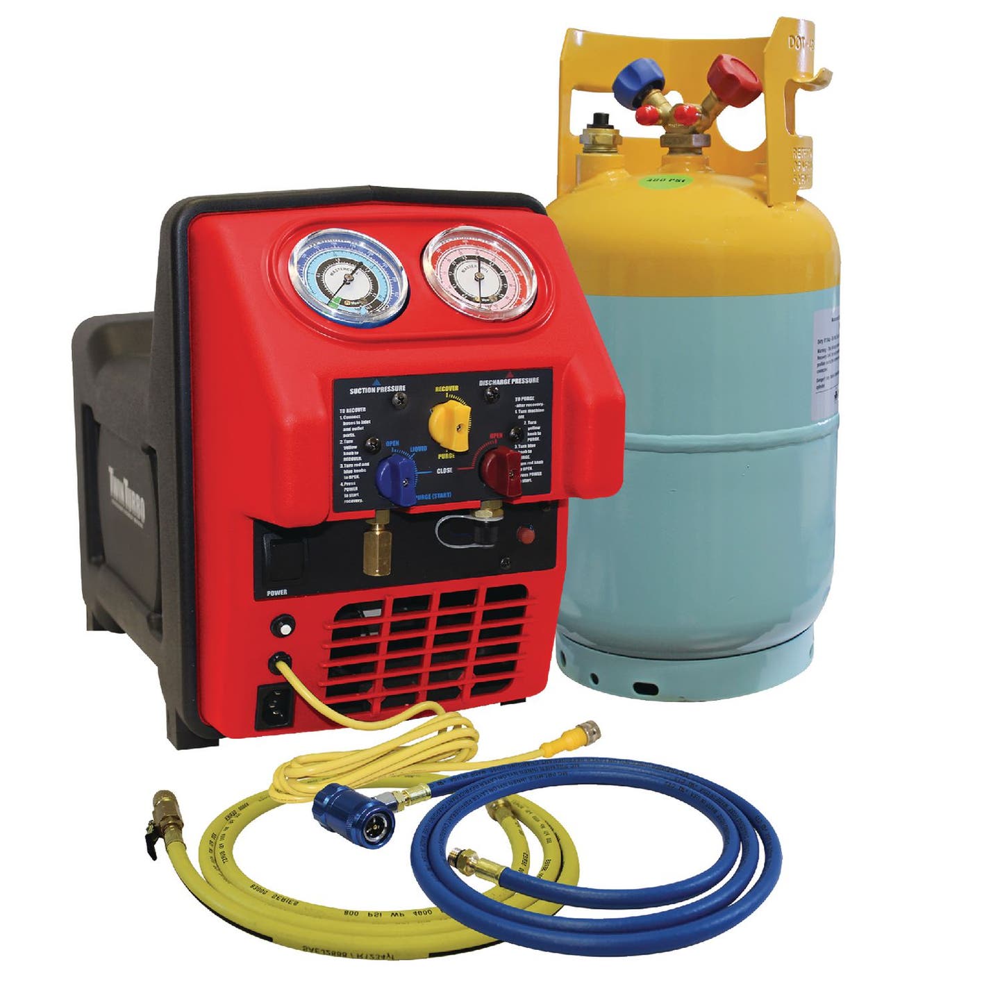 SAE CERTIFIED R1234YF CONTAMINATED REFRIGERANT RECOVERY SYSTEM