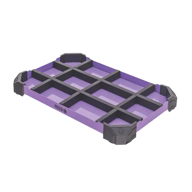 ADJUSTABLE PARTS TRAY WITH MAGNETIC INSERT - PURPLE