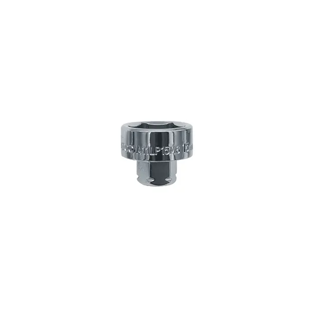 1/4" AND 11MM DUAL DRIVE 15MM 6 POINT LOW PROFILE SOCKET