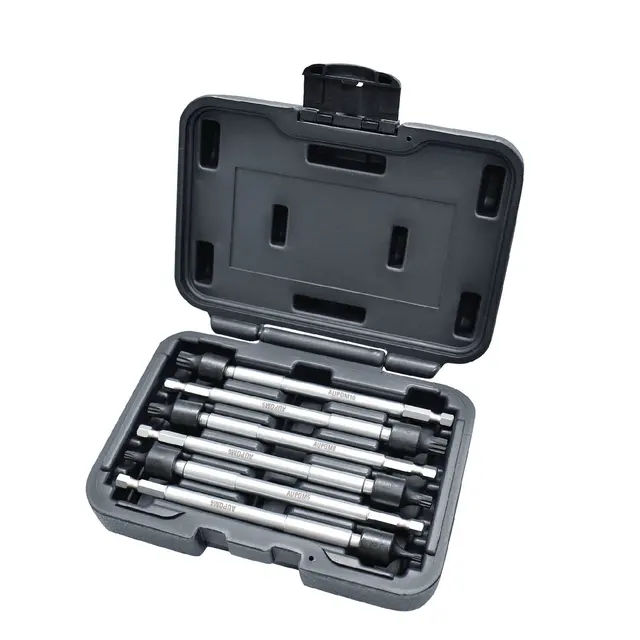 1/4" SHANK 6 PIECE TRIPLE SQUARE UNIVERSAL IMPACT DRIVER 6" LONG EXTENSION POWER BIT SET
