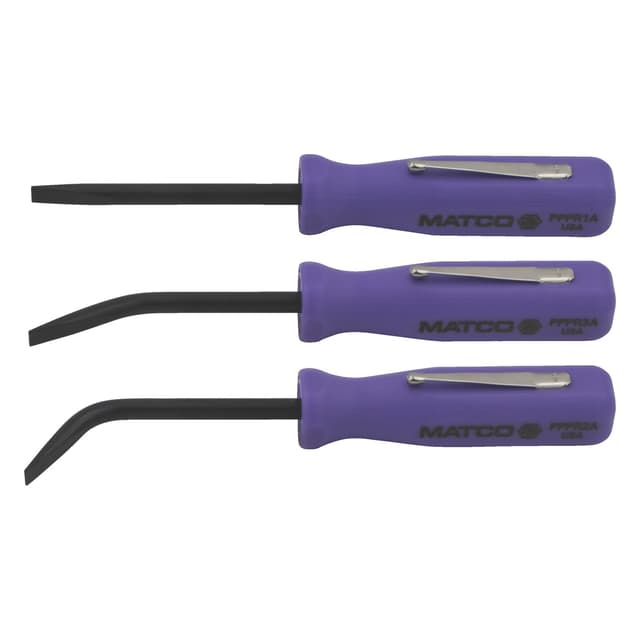 3 PIECE POCKET PRY BAR SET - PURPLE