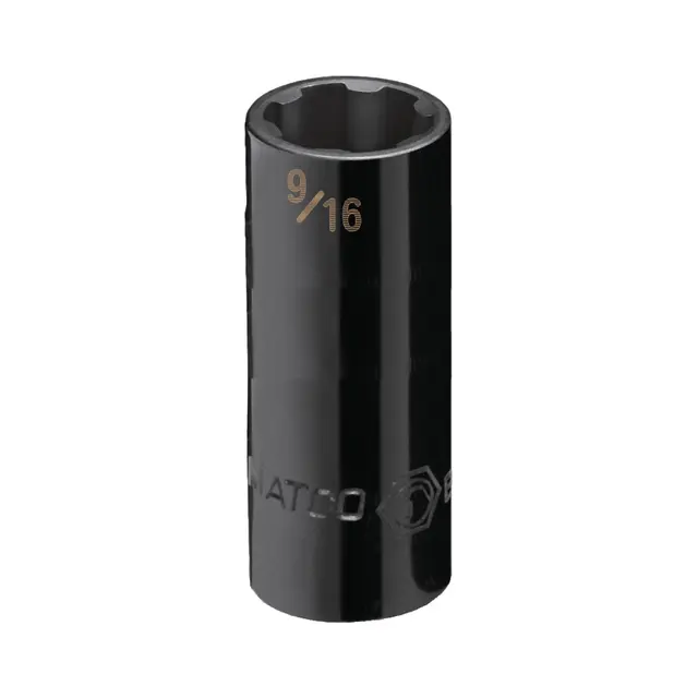 1/4" DRIVE 9/16" SAE 6 POINT DEEP PRO NON-SLIP IMPACT SOCKET