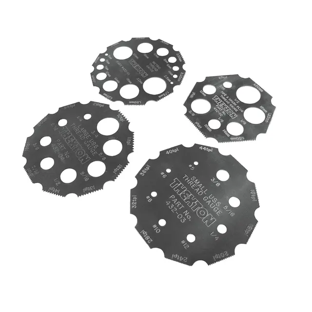4 PIECE UNIVERSAL THREAD GAUGE