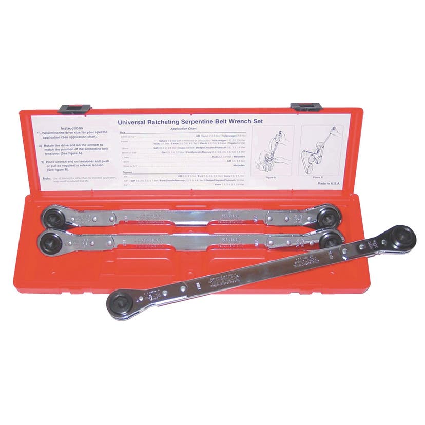 3 PIECE SERPENTINE BELT WRENCH SET SBK90 Matco Tools